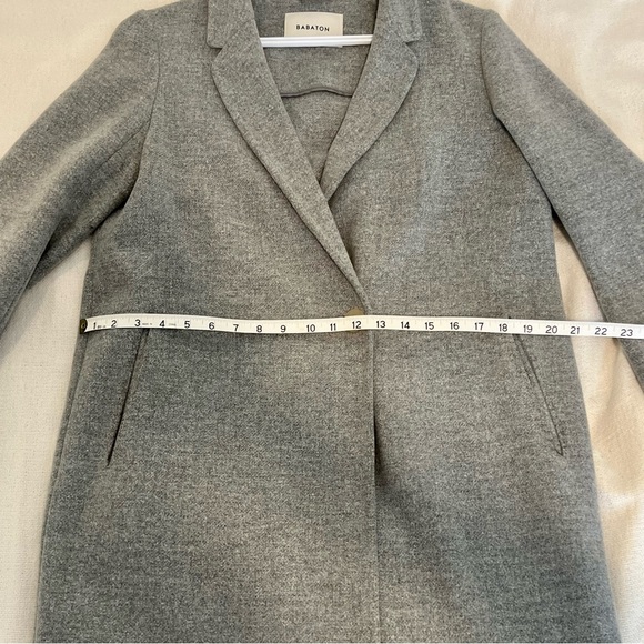 Aritzia Babaton Steadman Coat | Heather Light Grey Size Medium - Picture 10 of 13